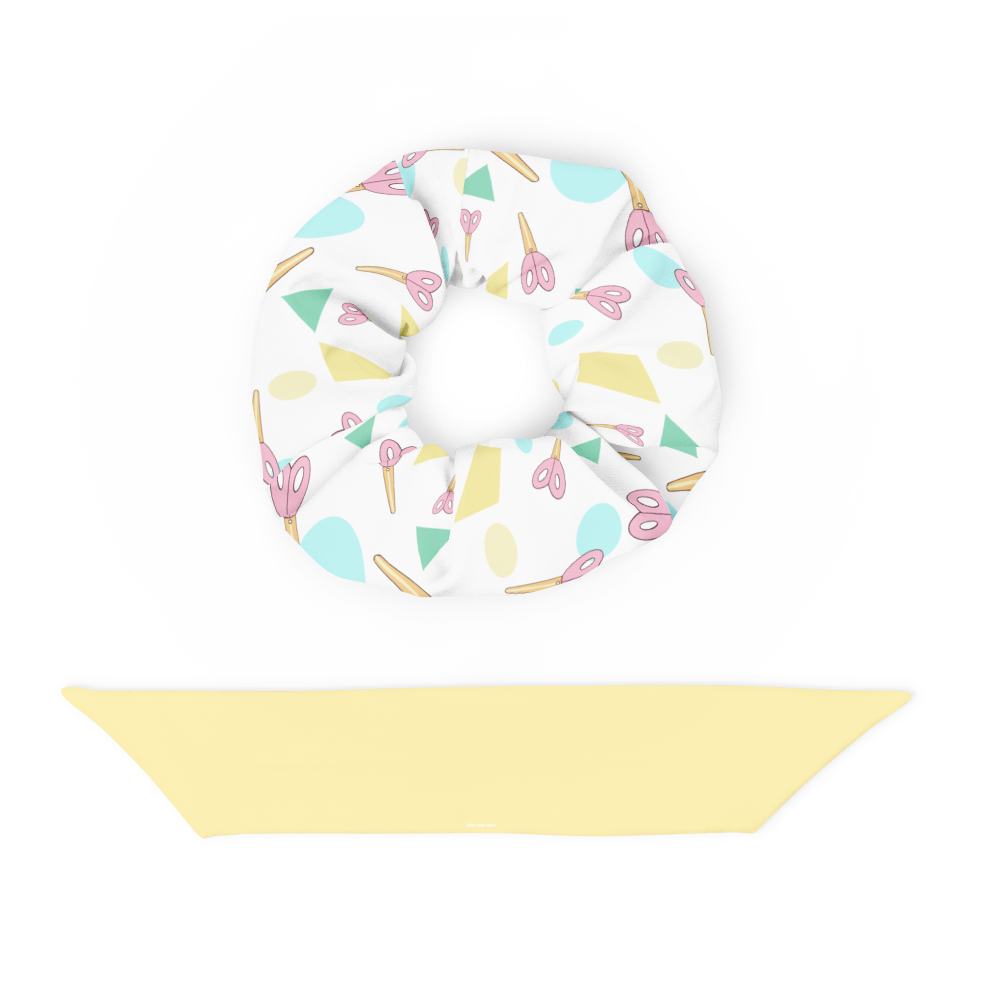 Pastel Stylist Shear Print Scrunchie